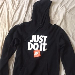 black Nike hoodie